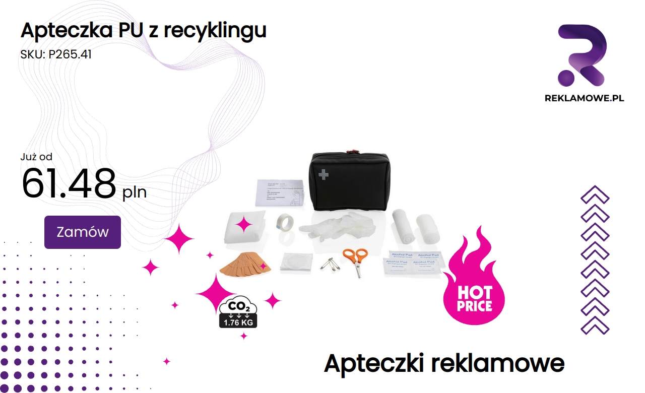 Apteczka wykonana z recyklingowanego PU