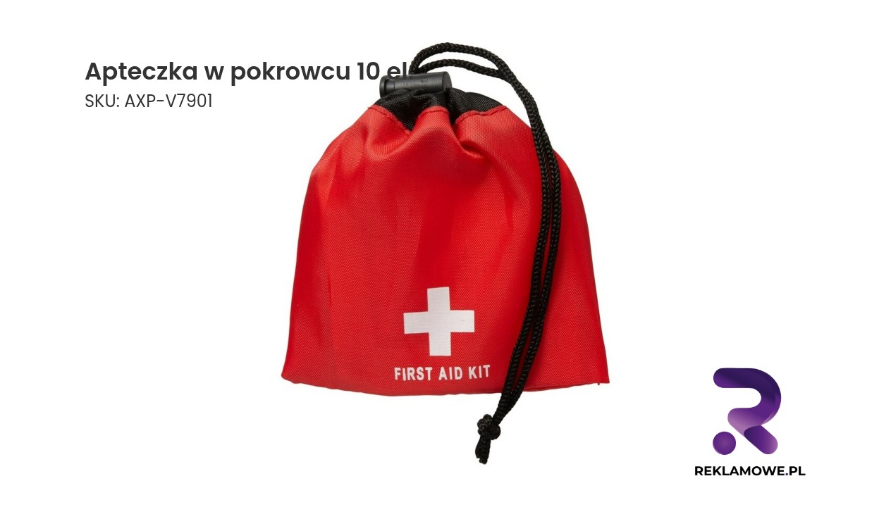 Apteczka w pokrowcu, 10 el. Apteczka w pokrowcu 10 elementów
