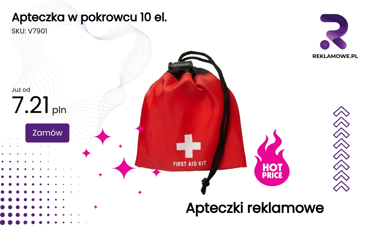 Apteczka w pokrowcu 10 elementów