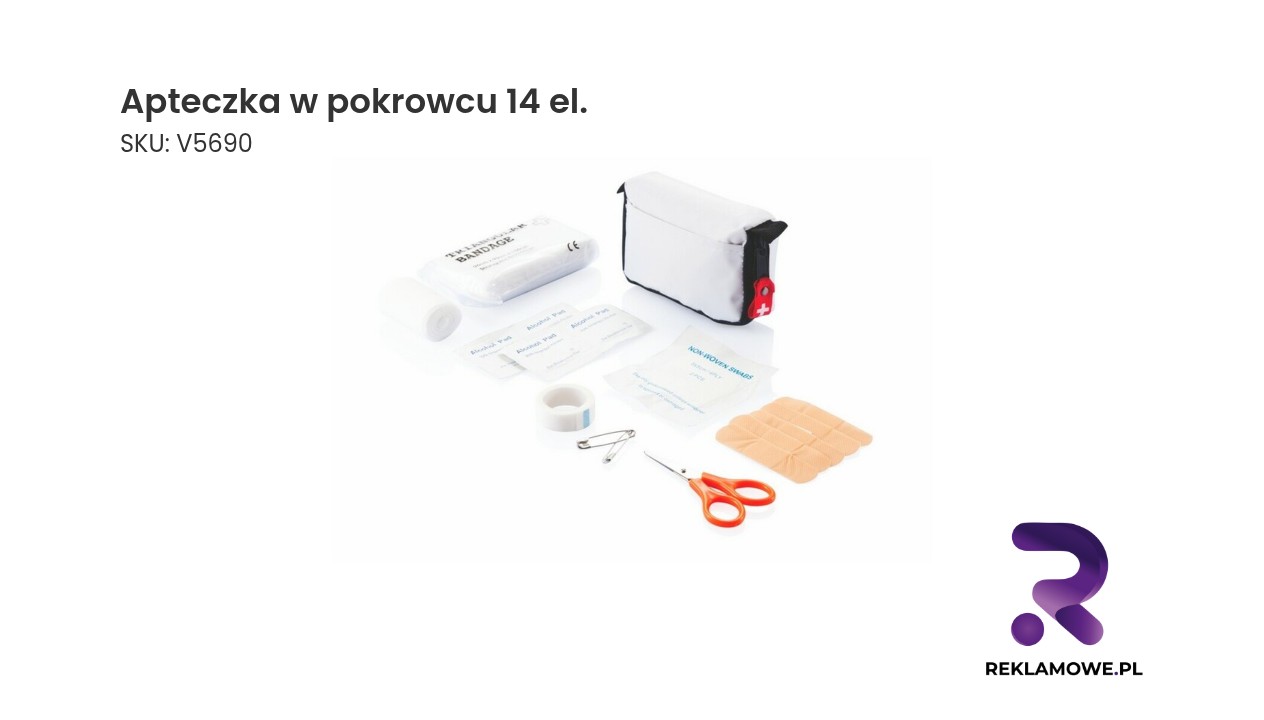 Apteczka w pokrowcu z 14 elementami