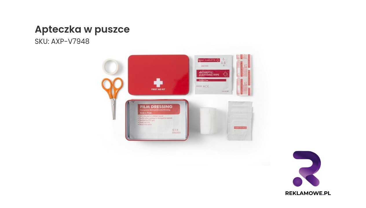 Apteczka w puszce Apteczka przenośna w metalowej puszce