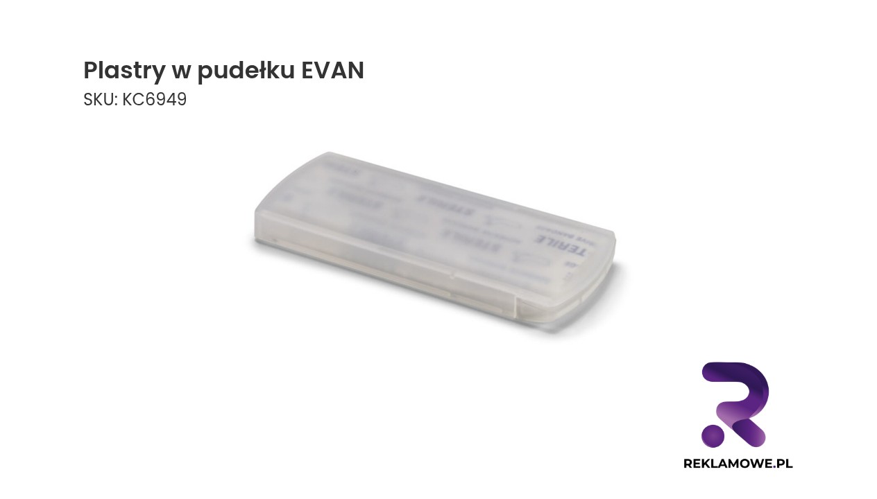 Plastry medyczne EVAN w otwartym pudełku