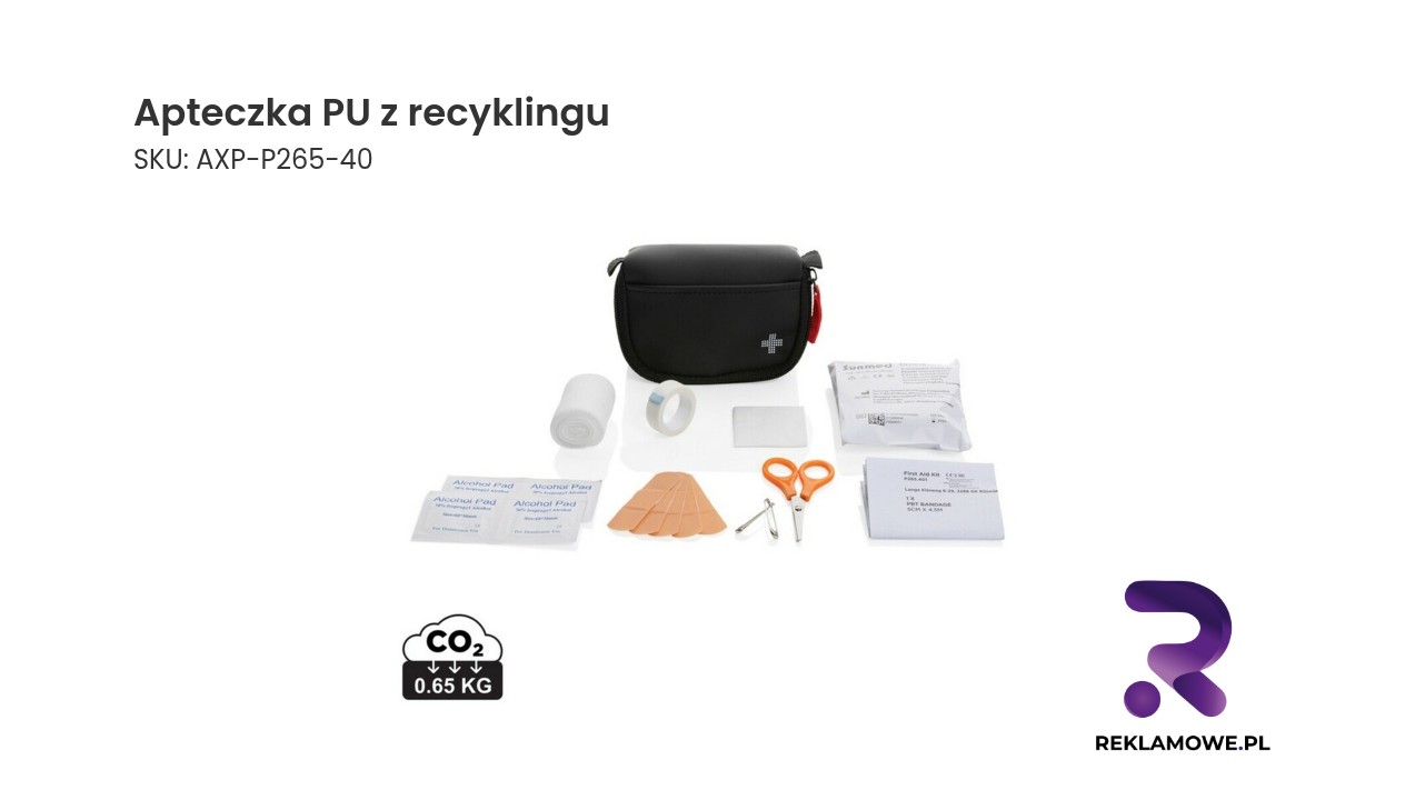 Apteczka PU z recyklingu – praktyczna apteczka z materiałów z recyklingu