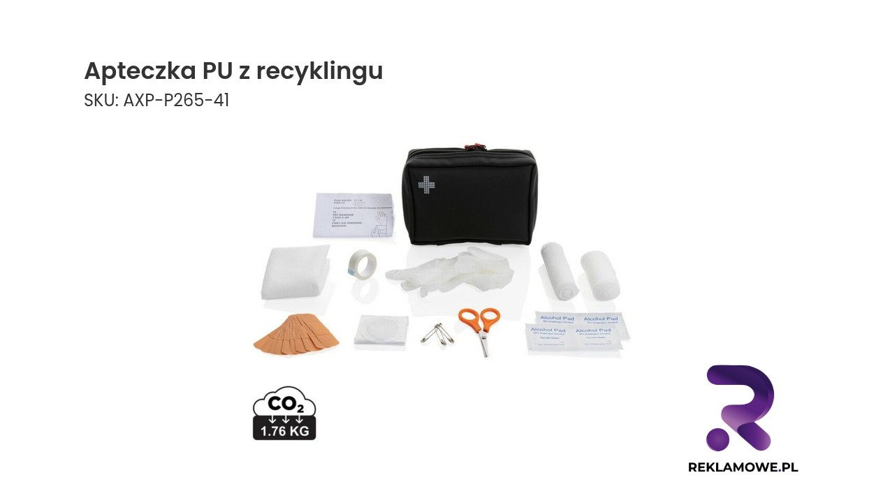 Apteczka PU z recyklingu – ekologiczna apteczka na akcesoria medyczne