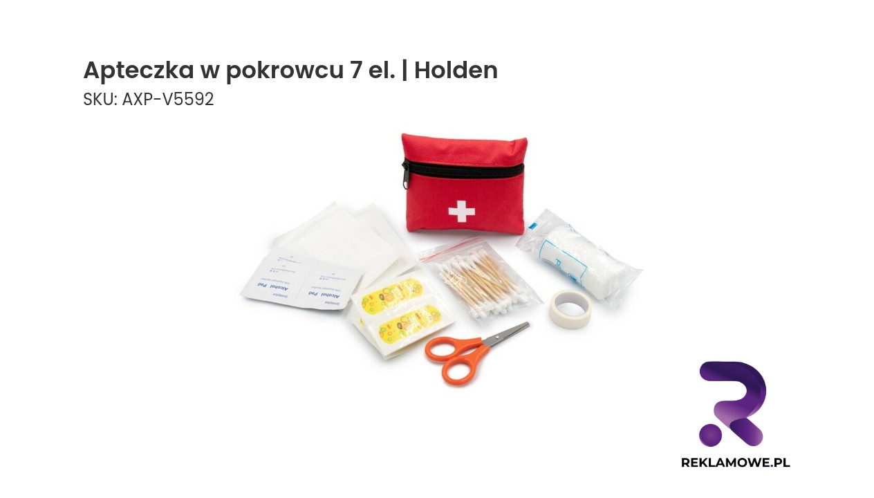 Apteczka w pokrowcu, 7 el. | Holden Apteczka w pokrowcu 7 el. Holden – praktyczny zestaw pierwszej pomocy